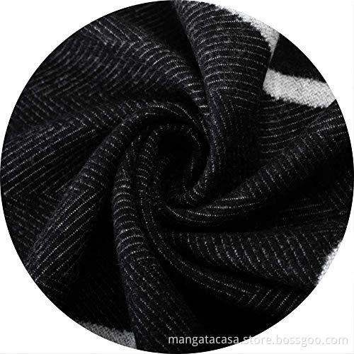 Scarf for Men Reversible Elegant Cashmere Feel Scarves